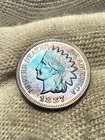 1887 Indian Head Cent  BU++++ Blue & Red Hue High Grade Toned Only One In eBay