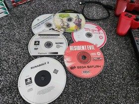video game joblot ps2, ps3 red, dreamcast, dualsense resident evil sega saturn