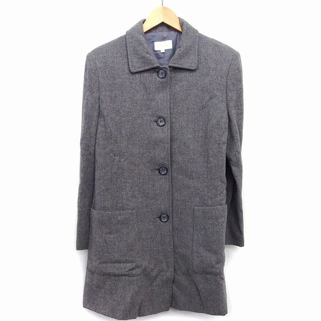 Otto Collection Wool Blend Patterned Long Coat Gr… - image 1