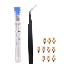 21 Pieces 3D Printer Nozzle and Cleaning Kit 0.4 Mm Mk8 Nozzles 0.4 Mm7514