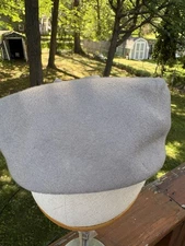 Vintage Gray Wool Ritz Henry Pollak Hat 1940 - 1960 Size 23