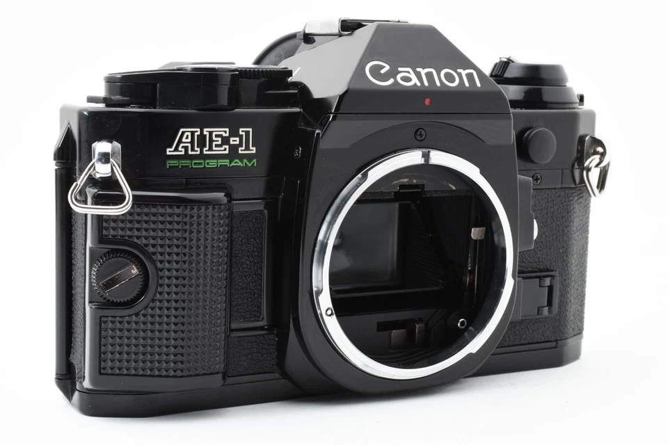 Canon AE-1 Program analoge 35-mm-Spiegelreflexkamera nur Gehäuse schwarz aus Japan - Bild 4 von 4