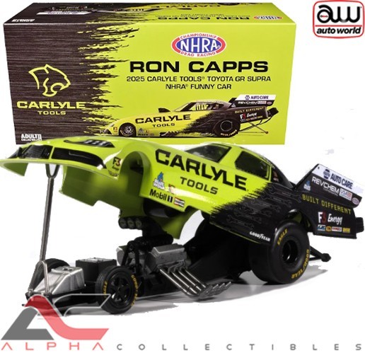 AUTOWORLD AWN050 1:24 2025 TOYOTA SUPRA RON CAPPS (CARLYLE TOOLS