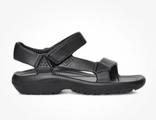 New Teva Youth Unisex Hurricane Drift Sandal Size 5 EU 37 Adjustable Black