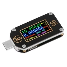 USB Power Meter, TC66 USB Tester Type C USB Voltage Meter and Current Tester,...