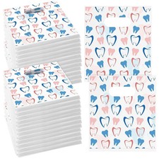 Colarr 200 Pcs Dental Bags for Patients Bulk 9 x 8 Inches Plastic Dental...