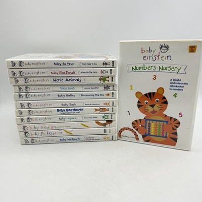 Disney Baby Einstein DVD Lot of 11 Bach Newton Shakespeare Galileo Da Vinci Noah