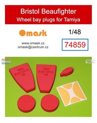 OMK74859 1:48 Omask Wheel Bay Plugs - Bristol Beaufighter (TAM kit)