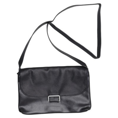 Umhängetasche, Damen, Schwarz, Einfarbig, 25, 3, 15 cm #fNs
