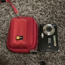 Vivitar Digital Camera Vivicam 8025 8.1MP Black With Red Case