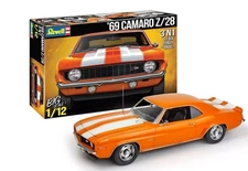Revell 1/12 Scale 1969 Chevy Camaro 3'n'1 Plastic Model Kit 12812