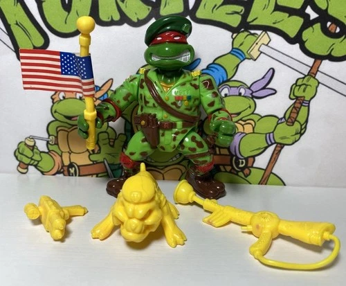 RAPH, The Green Teen Beret 1991 TMNT Vintage Complete Figure Raphael  E3 997U