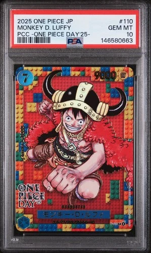 PSA 10 One Piece Card Monkey D. Luffy P-110 ONE PIECE DAY 25 Japanese