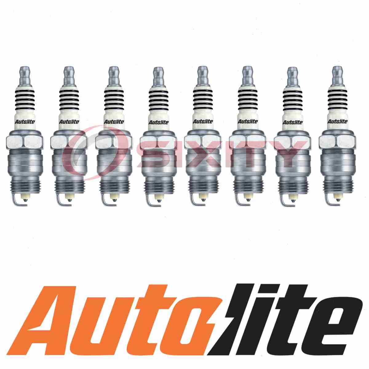 For Ford Galaxie AUTOLITE PLATINUM 8 pc Spark Plugs 4.3L 4.7L 5.8L 5.9L 6.4L 62