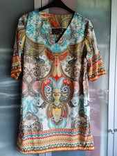 super schönes Janis Kaftan-Kleid Designer-Druck XL/XXL 44/46/48 Koffer Qualität