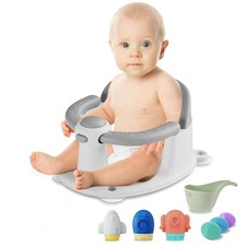 TOSGN Baby Bath Seat for Babies 6 Months  up, 3 Baby Bath Toys, Non-Slip Baby B