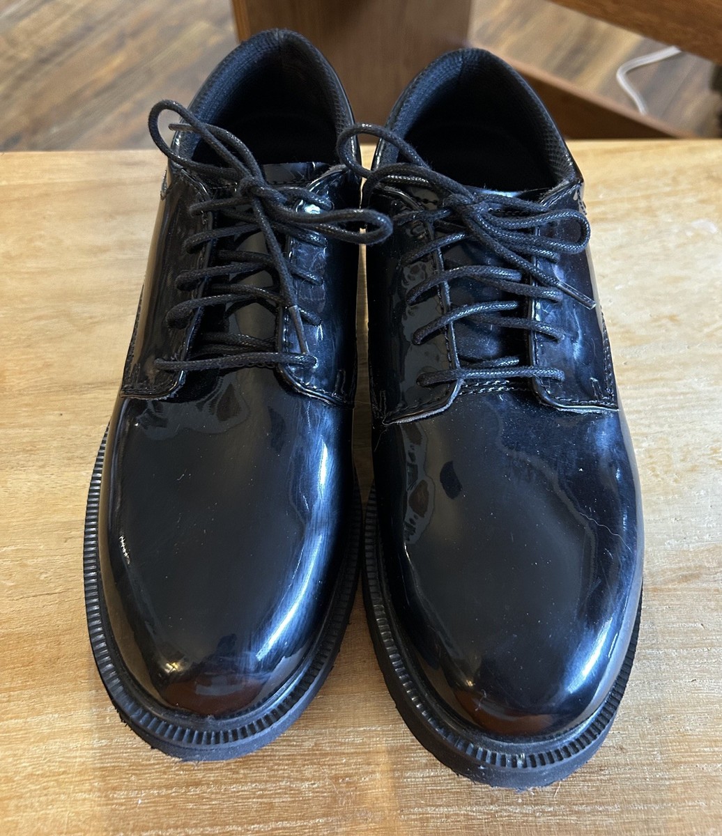 Bates Men\'s Black Patent Leather Derby Shoes Male Patent Leather Dress Shoes Uniform main image 3