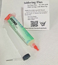 Solder Flux, NO CLEAN, 10ml Tube Syringe, SMT Surface Mount Soldering