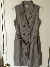 Banana Republic trench dress, sleeveless, size 4