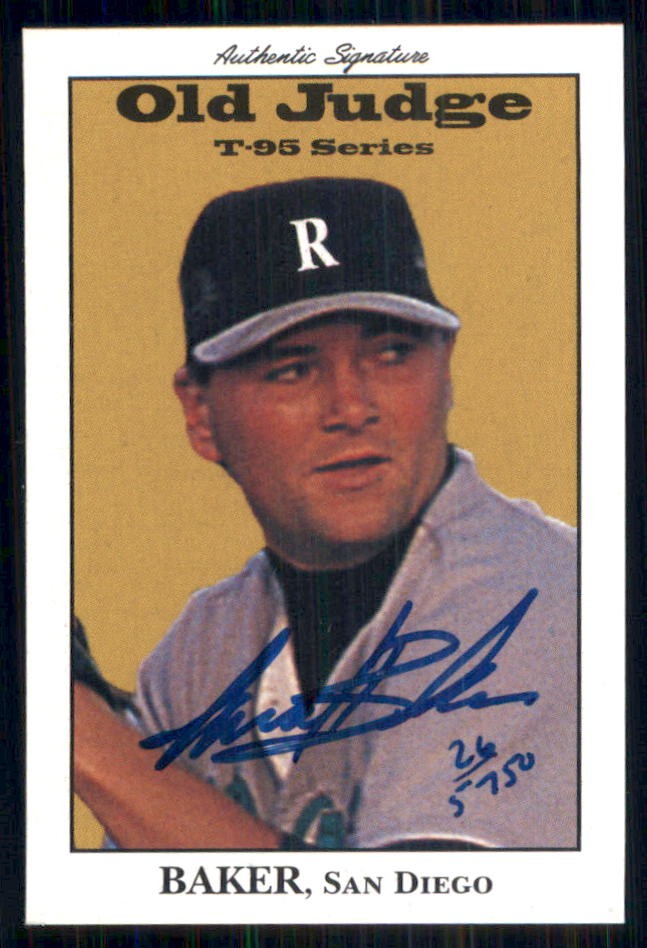 1995 Signature Rookies Old Judge #3 Jared Baker Signatures #/5750