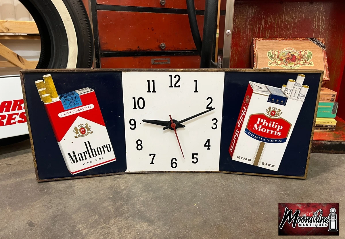 Marlboro Clock In Collectible Tobacco Signs for sale | eBay
