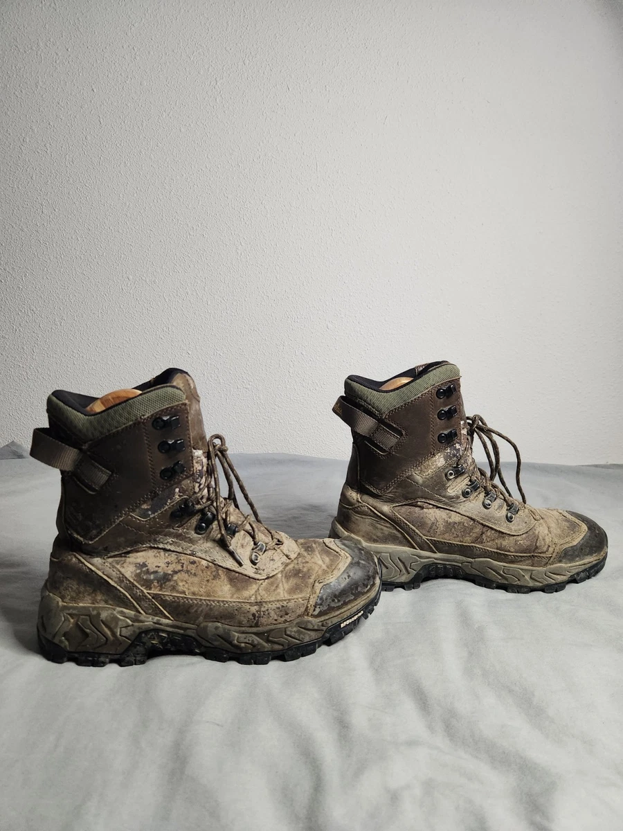 Bottes De Chasse Cabela's Homme 10 US Cuir Marron Et Toile Camouflage (occasion)