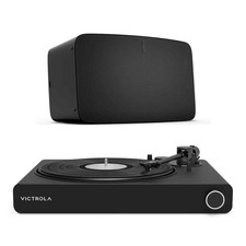 Victrola Stream Onyx Works With Sonos Turntable With 2-speeds &amp; Sonos Five