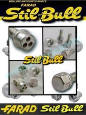 KIT 4 BULLONI ANTIFURTO PER TOYOTA YARIS DAL 1999 AL 2003 RUOTE IN LEGA