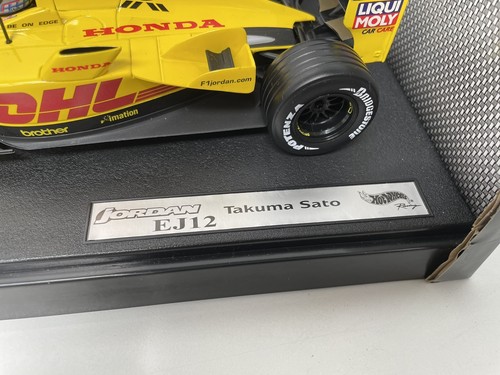 Hotwheels Formula One 1:18 Jordan Honda Takuma Sato EJ12 With Original Box - Picture 4 of 19