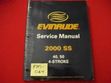 2000 EVINRUDE/OMC O/B 40, 50 HP 4-STROKE MODELS "SS" SERIES SERVICE MANUAL VGC