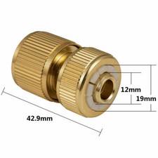 1/2" Brass Hose Connector Garden Watering Water Hose Pipe Tap Adaptor Fitting