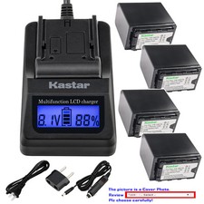 Kastar Battery LCD Fast Charger for Panasonic VW-VBD78 VW-VBD58 VW-VBD29 VG-B23P