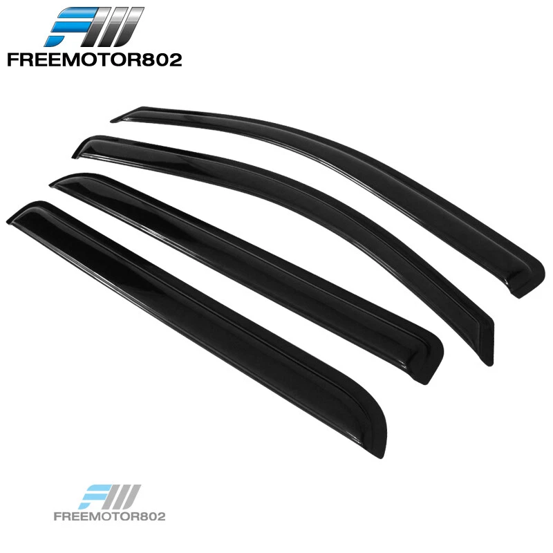 Подходит для Chevy Silverado GMC Sierra 14–19 годов выпуска козырьки для окон с двойной кабиной дефлектор дождя - Изображение 3 из 4