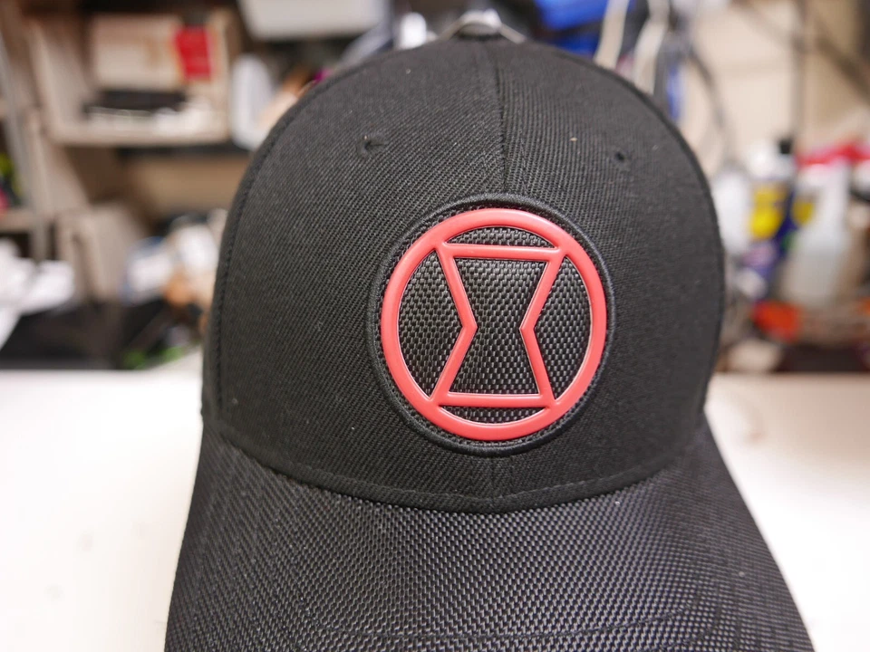 Sombrero balístico negro unisex con logotipo de superhéroe de cómic Black Widow Foto 2 de 4