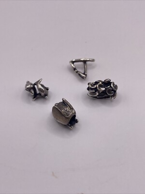 Lot of 4 Authentic Trollbeads 9255 LAA Silver