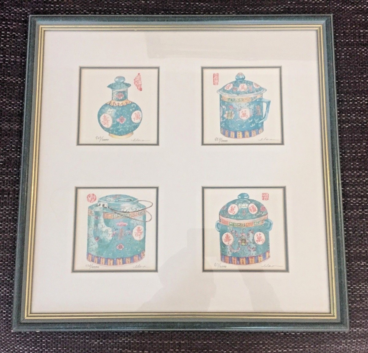 HUNG MEI YEE CLARA LIMITED EDITION 284 285 286 287 IN FRAME 41.5 x