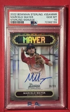 2022 Bowman Sterling MARCELO MAYER AUTO /99 PSA 10 Red Sox Top Prospect!