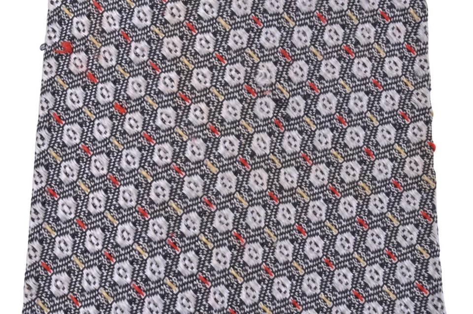 ВИНТАЖНЫЙ 60-х териленовый узкий галстук 1960-х годов с серебряным бриллиантовым узором мод галстук - Изображение 3 из 4