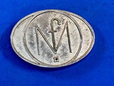 Unknown To Me M F  F M Company Logo Promotional Industry Belt Buckle -