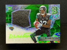 Dede Westbrook SP RC Autograph Relic #45/50 ~ 2017 Spectra Rare “Lime Green” Sig