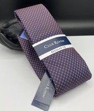 CLUB ROOM Men's Regular Tie  Melon  Medovie Dot  NEW MSRP: 55.