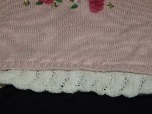 Max Studio Girls 5/6 Pink DEER Floral Tunic Sweater So pretty Must see - Picture 3 of 6