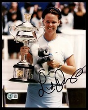 Lindsay Davenport 2000 Australian Open Trophy Autographed 8x10 Beckett Authentic