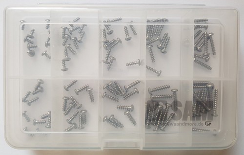 Schrauben für Kunststoffe TORX/KREUZSCHLITZ Linsen-/Senkkopf Set EDELSTAHL A2 - Bild 3 von 16