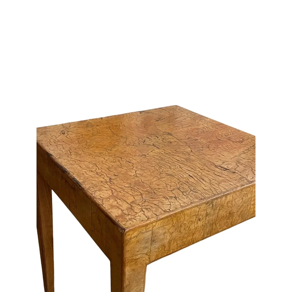 Mesa de centro de madeira burl italiana fina por Cannell & Chaffin - Imagem 4 de 4