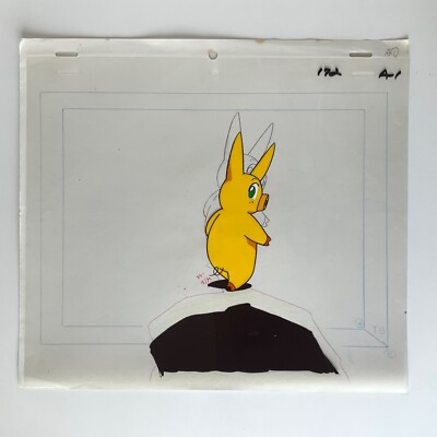 Tonde Burin Super Pig Iggy Production Animation Cel w Sketch Rare Anime Japan