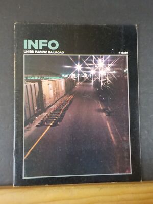INFO Union Pacific Railroad 1981 Juli August Mitarbeiter UP Roboter Oregon Shop Wor