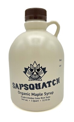 Sapsquatch Organic Maple Syrup - Gallon - Grade- A Amber Rich