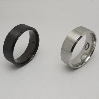 Matt Edelstahlring Fingerring Band Ring Edelstahl Herren