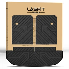 LASFIT Cargo Mat for Kia Sorento 2016-2020 7 Seats TPE Cargo Liner with Seatback